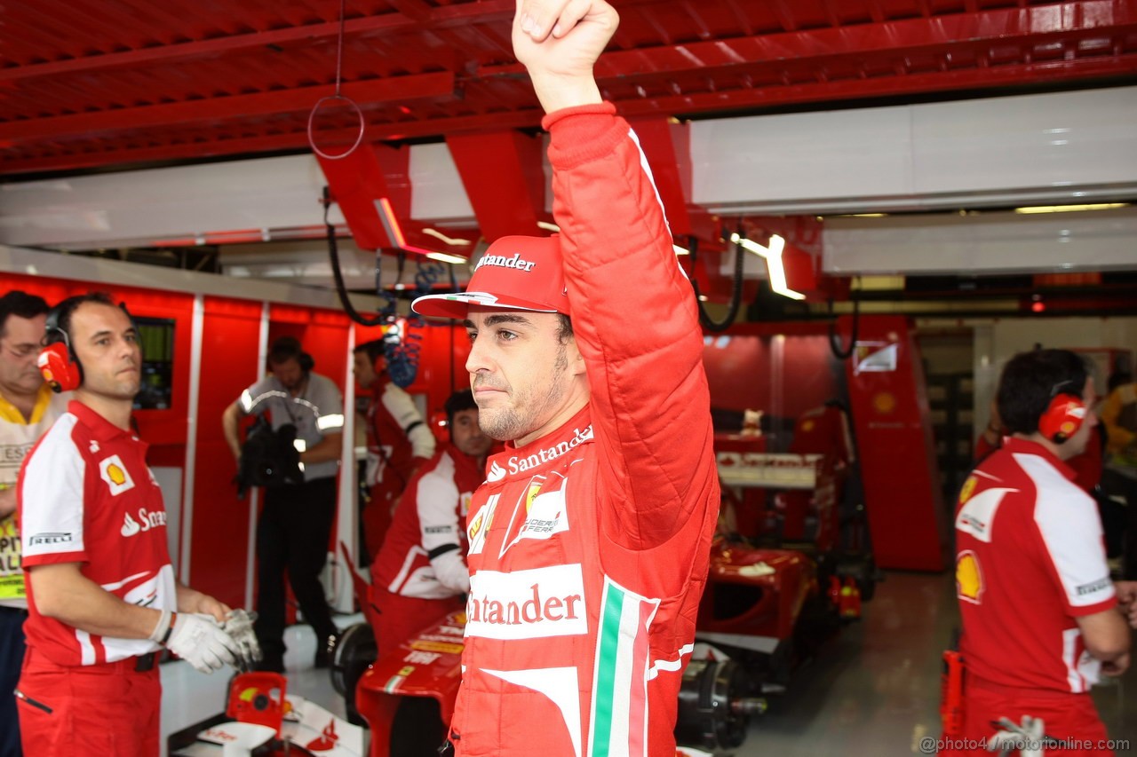 GP SPAGNA, 10.05.2013- Prove Libere 1, Fernando Alonso (ESP) Ferrari F138 