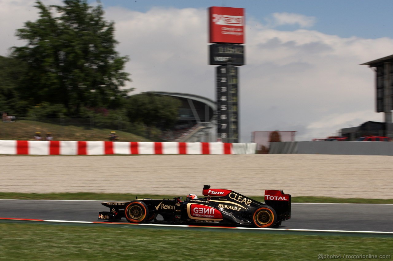 GP SPAGNA, 10.05.2013- Prove Libere 2, Kimi Raikkonen (FIN) Lotus F1 Team E21 