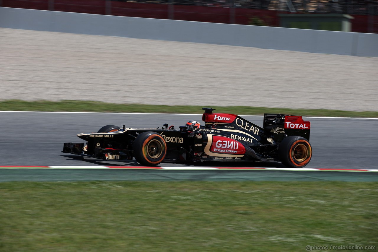 GP SPAGNA, 10.05.2013- Prove Libere 2, Kimi Raikkonen (FIN) Lotus F1 Team E21 