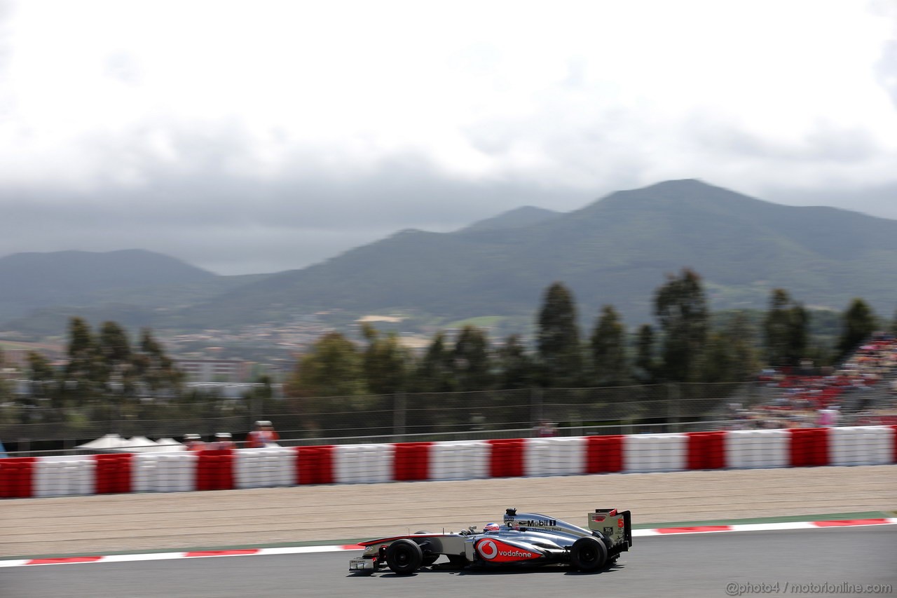 GP SPAGNA, 10.05.2013- Prove Libere 2, Jenson Button (GBR) McLaren Mercedes MP4-28 