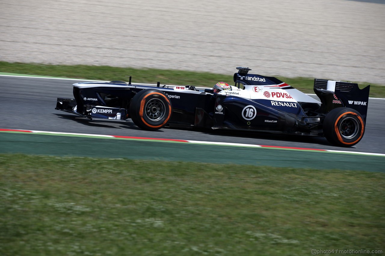 GP SPAGNA, 10.05.2013- Prove Libere 2, Pastor Maldonado (VEN) Williams F1 Team FW35 