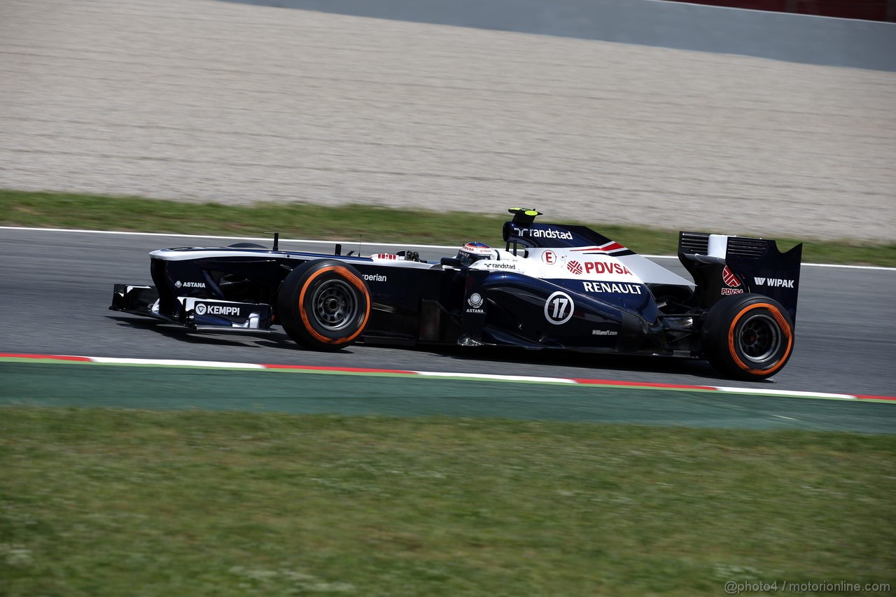 GP SPAGNA, 10.05.2013- Prove Libere 2, Valtteri Bottas (FIN), Williams F1 Team FW35 