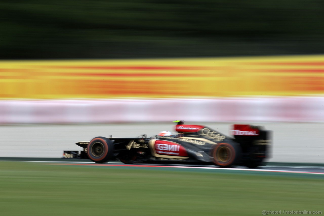 GP SPAGNA, 10.05.2013- Prove Libere 2, Romain Grosjean (FRA) Lotus F1 Team E21 