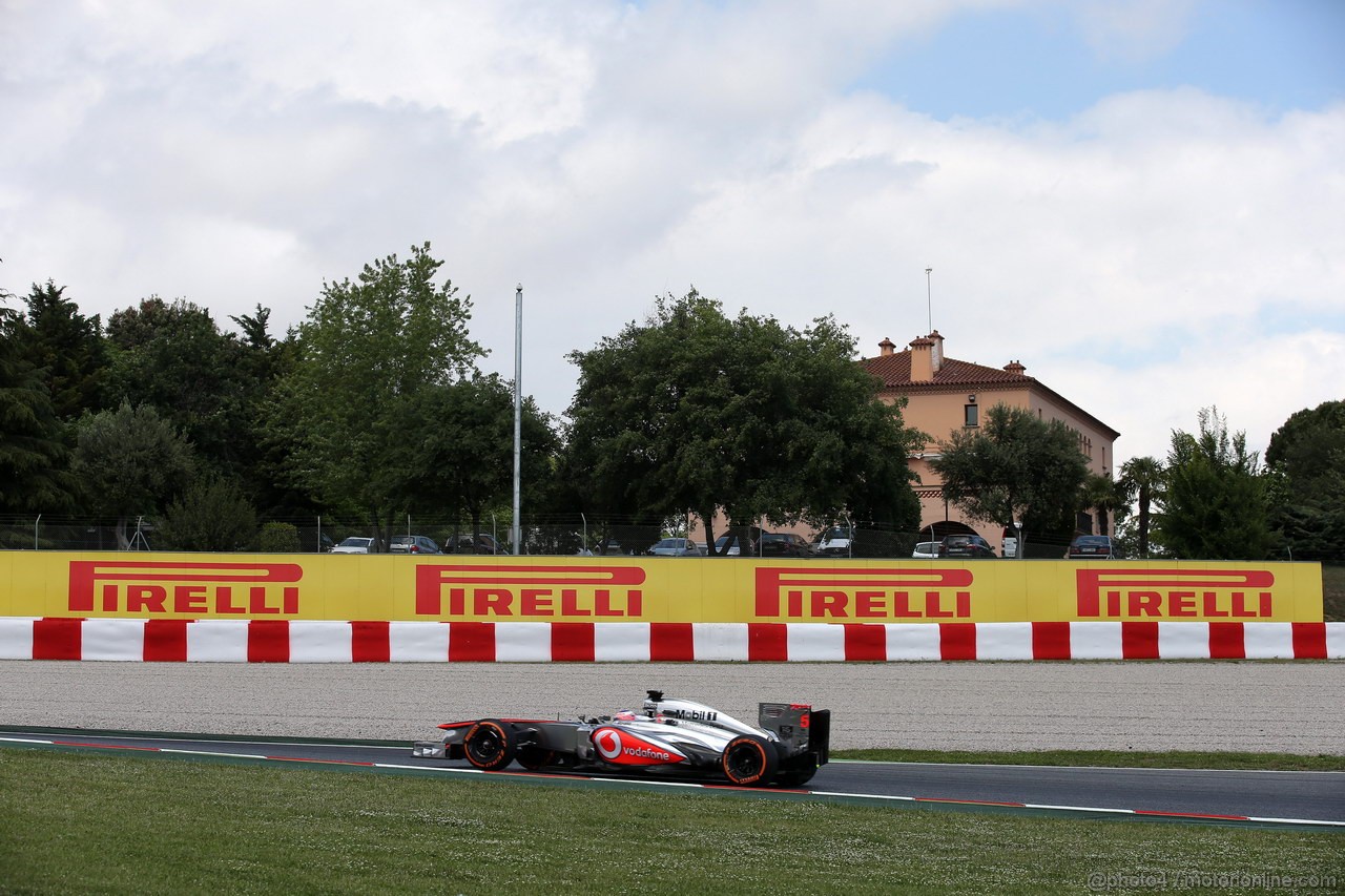 GP SPAGNA, 10.05.2013- Prove Libere 2, Jenson Button (GBR) McLaren Mercedes MP4-28 