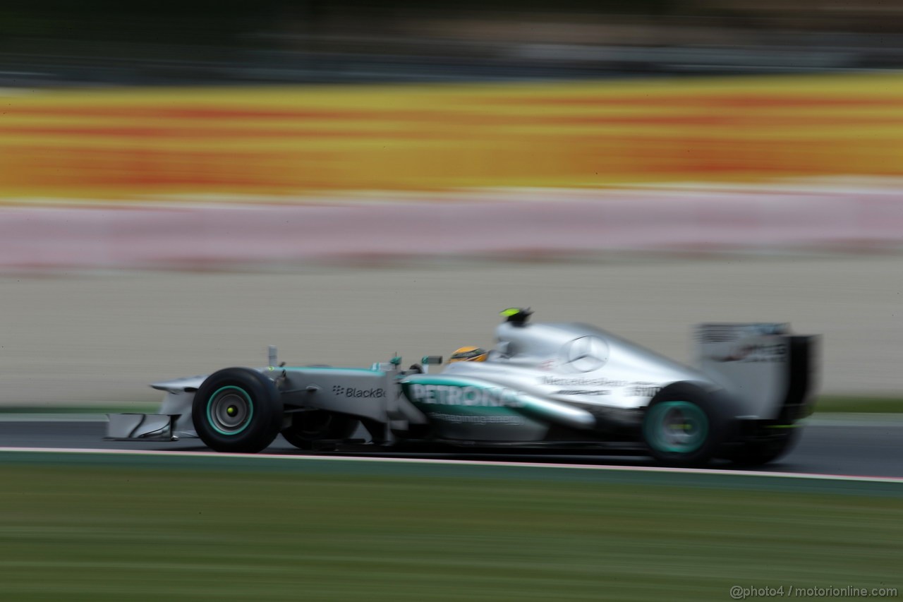 GP SPAGNA, 10.05.2013- Prove Libere 2, Lewis Hamilton (GBR) Mercedes AMG F1 W04 