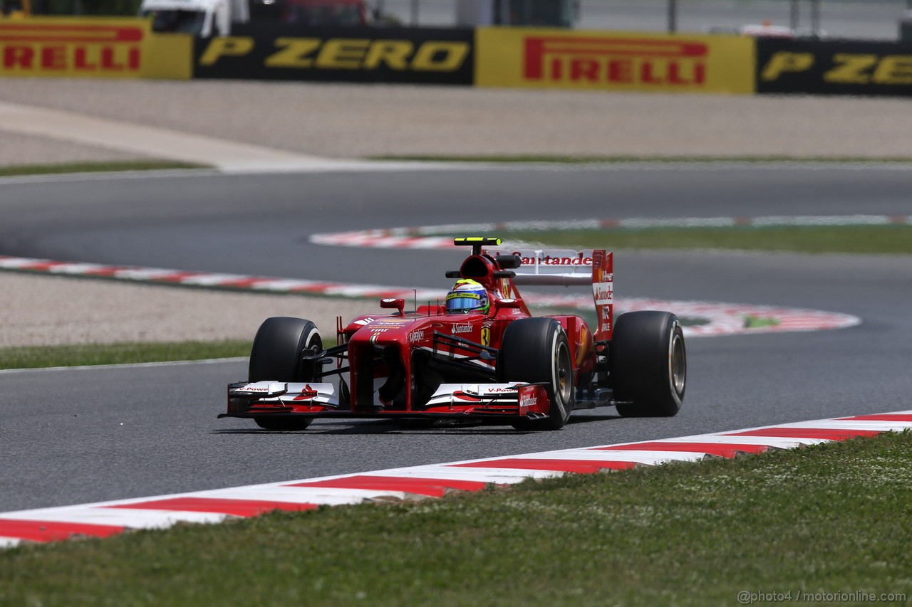 GP SPAGNA, 10.05.2013- Prove Libere 2, Felipe Massa (BRA) Ferrari F138 