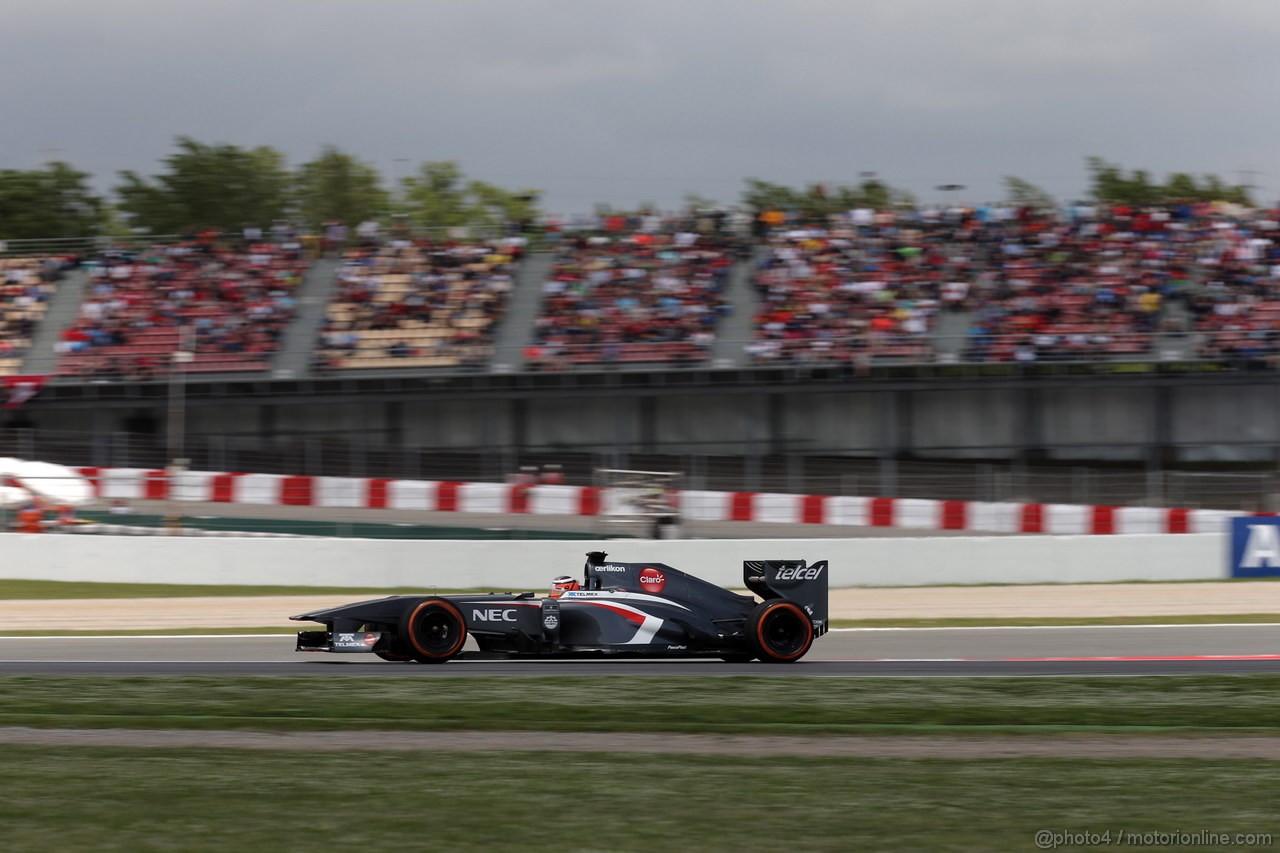 GP SPAGNA, 10.05.2013- Prove Libere 2, Nico Hulkenberg (GER) Sauber F1 Team C32 