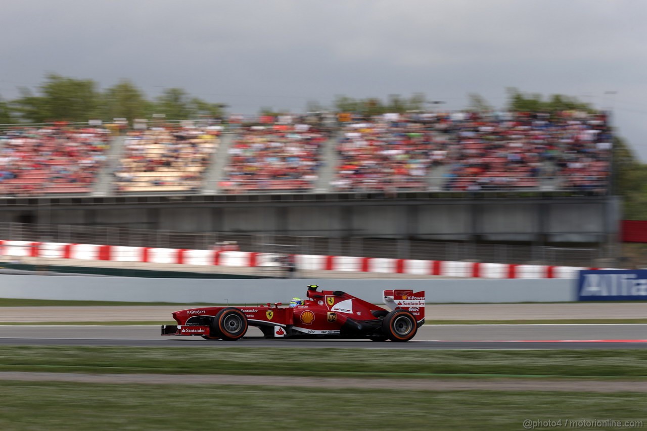 GP SPAGNA, 10.05.2013- Prove Libere 2, Felipe Massa (BRA) Ferrari F138 