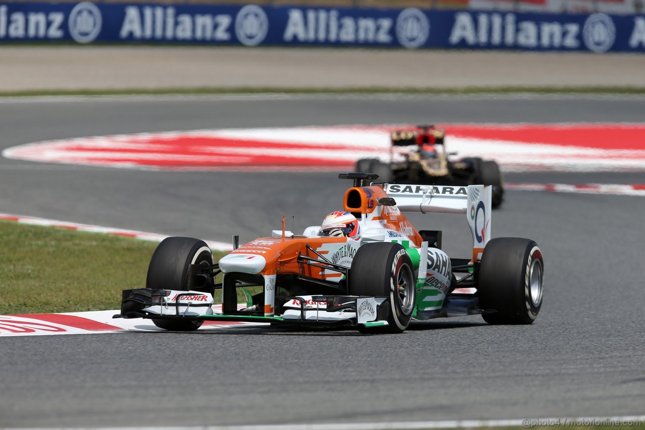 GP SPAGNA, 10.05.2013- Prove Libere 2, Paul di Resta (GBR) Sahara Force India F1 Team VJM06 