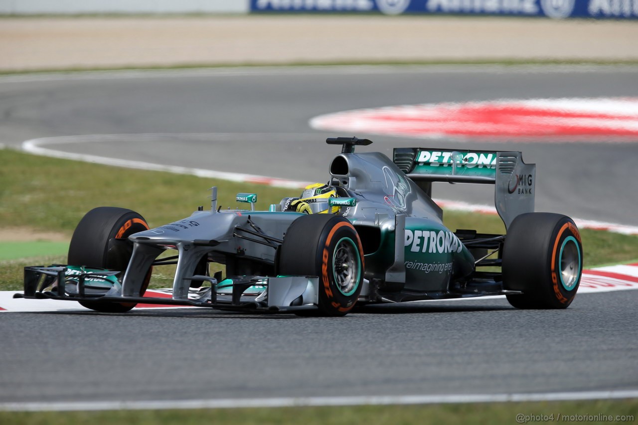 GP SPAGNA, 10.05.2013- Prove Libere 2, Nico Rosberg (GER) Mercedes AMG F1 W04 