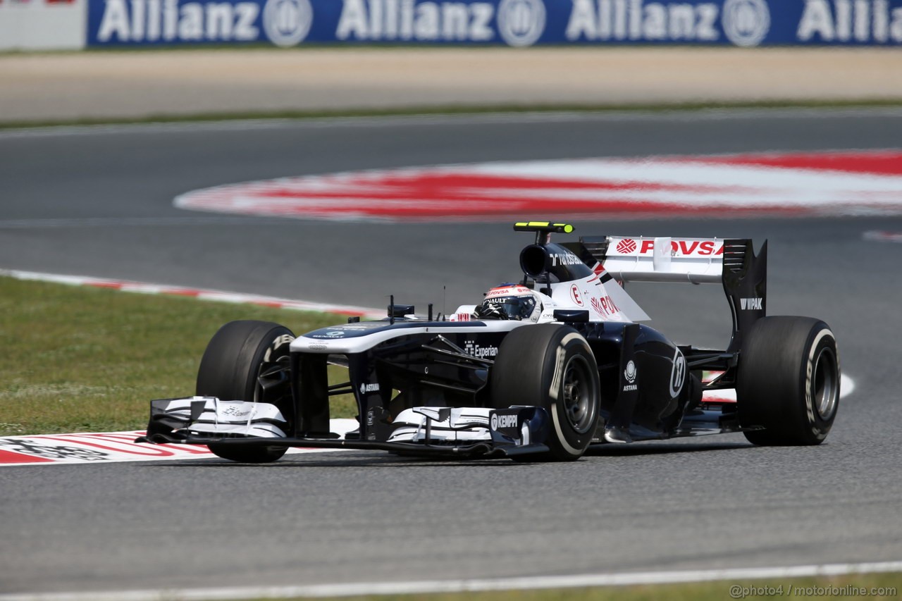 GP SPAGNA, 10.05.2013- Prove Libere 2, Valtteri Bottas (FIN), Williams F1 Team FW35 