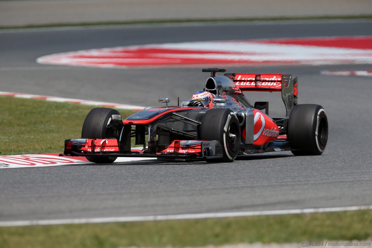 GP SPAGNA, 10.05.2013- Prove Libere 2, Jenson Button (GBR) McLaren Mercedes MP4-28 
