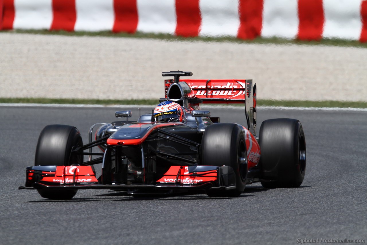 GP SPAGNA, 10.05.2013- Prove Libere 2, Jenson Button (GBR) McLaren Mercedes MP4-28 