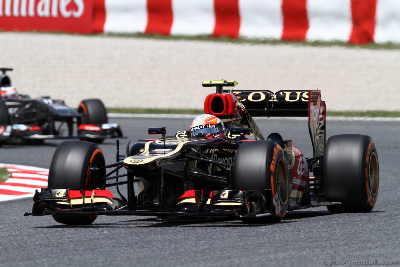 GP SPAGNA, 10.05.2013- Prove Libere 2, Romain Grosjean (FRA) Lotus F1 Team E21 