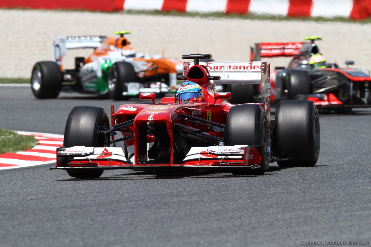 GP SPAGNA, 10.05.2013- Prove Libere 2, Fernando Alonso (ESP) Ferrari F138 