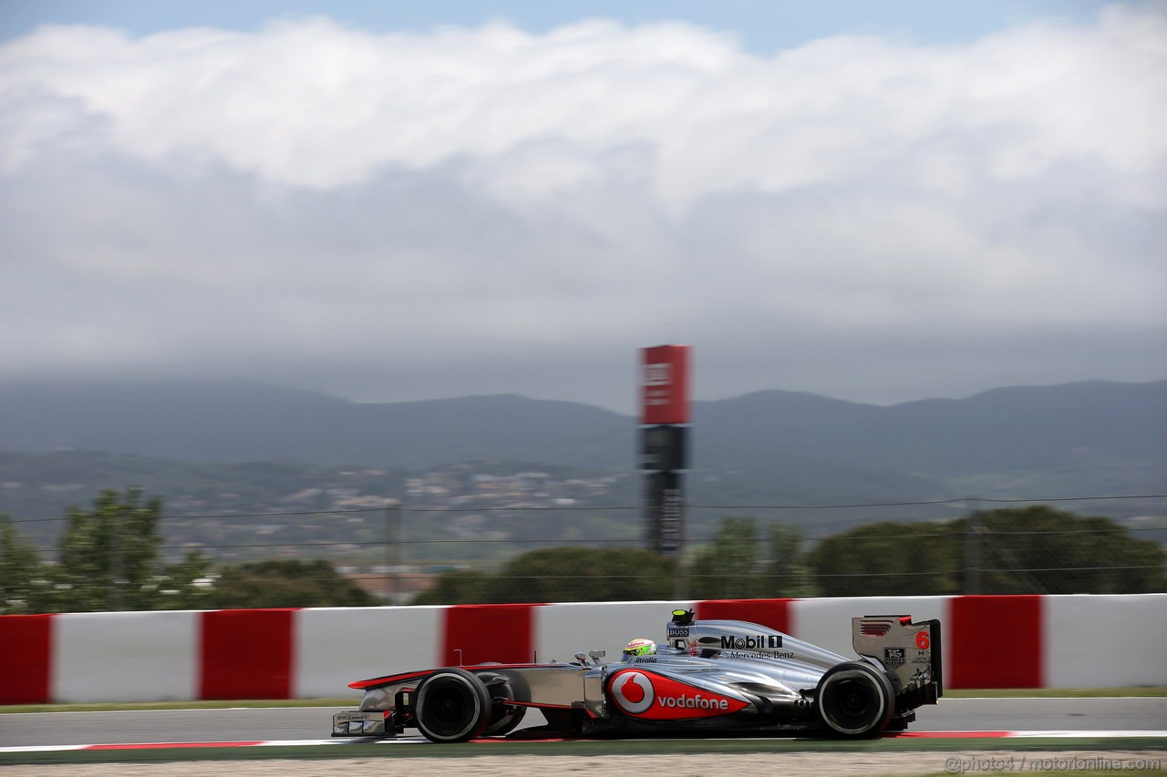 GP SPAGNA, 10.05.2013- Prove Libere 2, Sergio Perez (MEX) McLaren MP4-28 