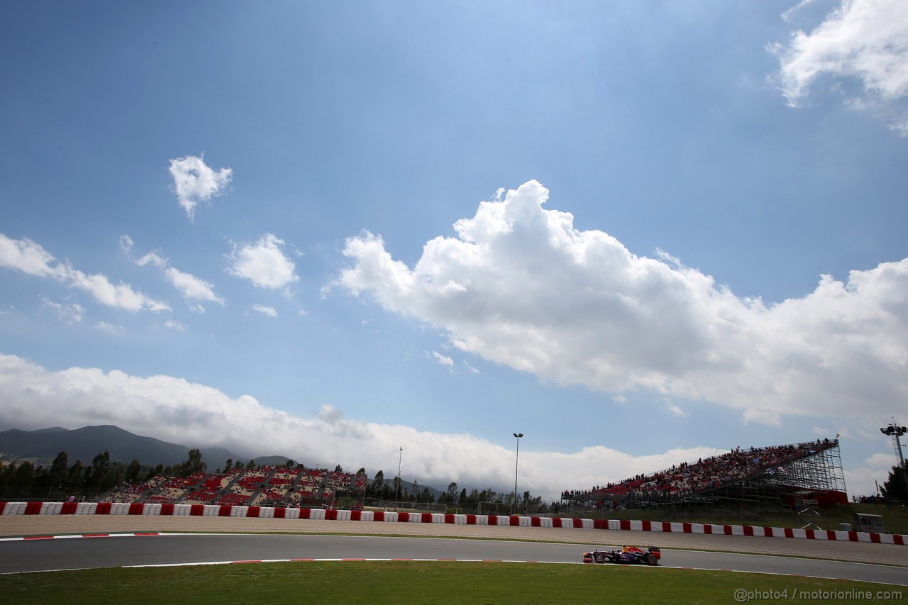GP SPAGNA, 10.05.2013- Prove Libere 2, Sebastian Vettel (GER) Red Bull Racing RB9 