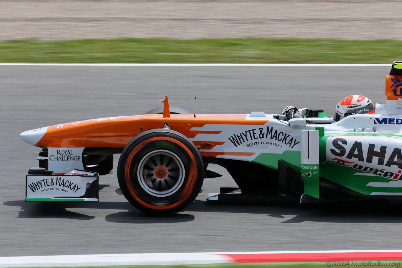 GP SPAGNA, 10.05.2013- Prove Libere 2, Adrian Sutil (GER), Sahara Force India F1 Team VJM06 