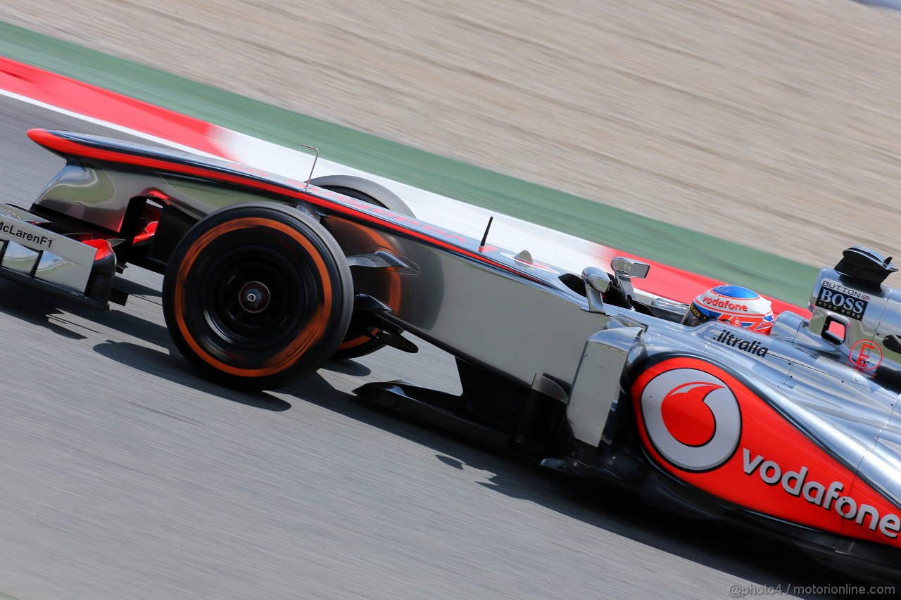 GP SPAGNA, 10.05.2013- Prove Libere 2, Jenson Button (GBR) McLaren Mercedes MP4-28 