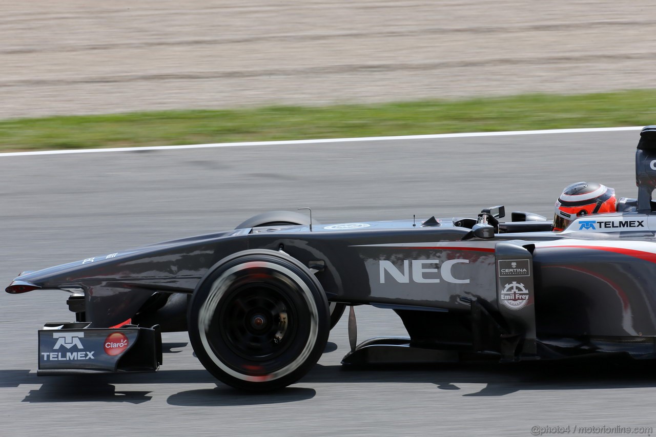 GP SPAGNA, 10.05.2013- Prove Libere 2, Nico Hulkenberg (GER) Sauber F1 Team C32 