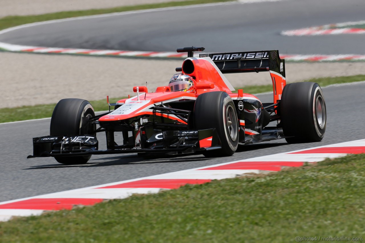 GP SPAGNA, 10.05.2013- Prove Libere 2, Jules Bianchi (FRA) Marussia F1 Team MR02 