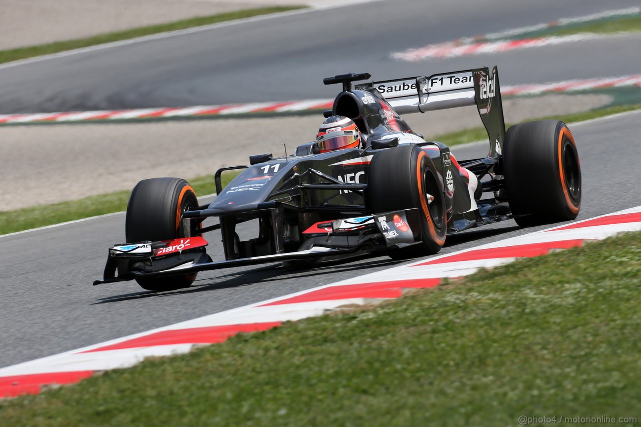 GP SPAGNA, 10.05.2013- Prove Libere 2, Nico Hulkenberg (GER) Sauber F1 Team C32 