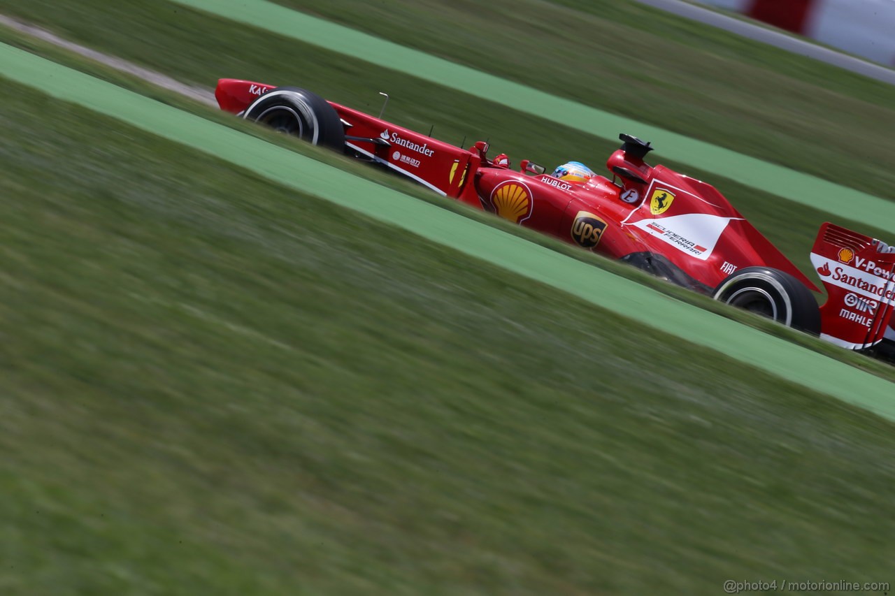 GP SPAGNA, 10.05.2013- Prove Libere 2, Fernando Alonso (ESP) Ferrari F138 