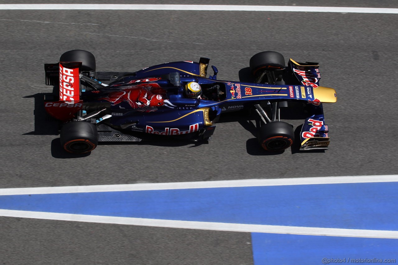 GP SPAGNA, 10.05.2013- Prove Libere 2, Daniel Ricciardo (AUS) Scuderia Toro Rosso STR8 