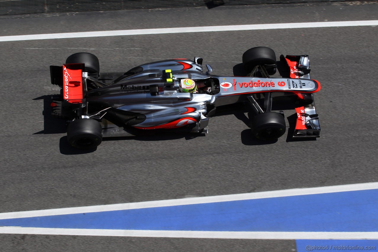 GP SPAGNA, 10.05.2013- Prove Libere 2, Sergio Perez (MEX) McLaren MP4-28 