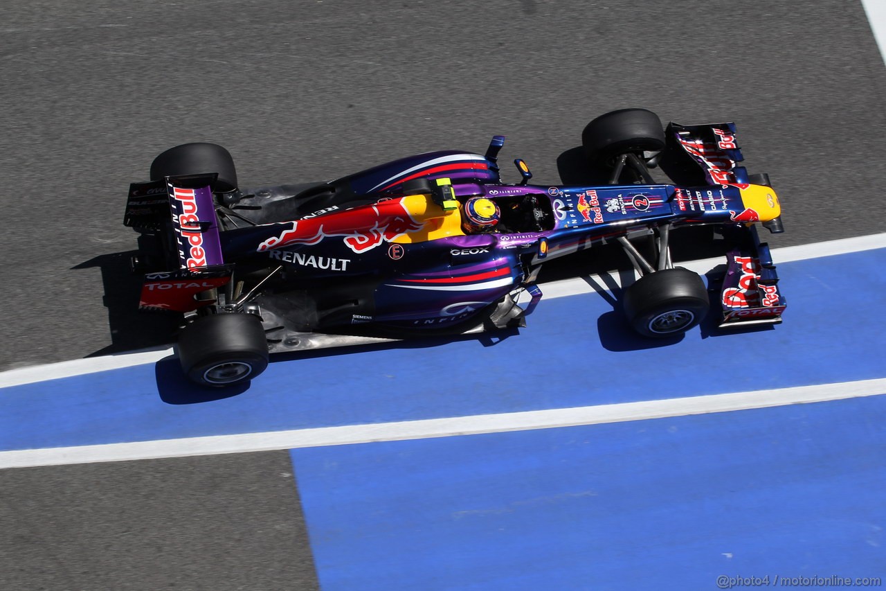 GP SPAGNA, 10.05.2013- Prove Libere 2, Mark Webber (AUS) Red Bull Racing RB9 