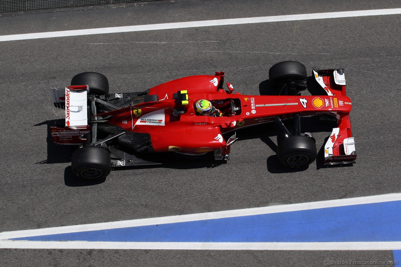 GP SPAGNA, 10.05.2013- Prove Libere 2, Felipe Massa (BRA) Ferrari F138 