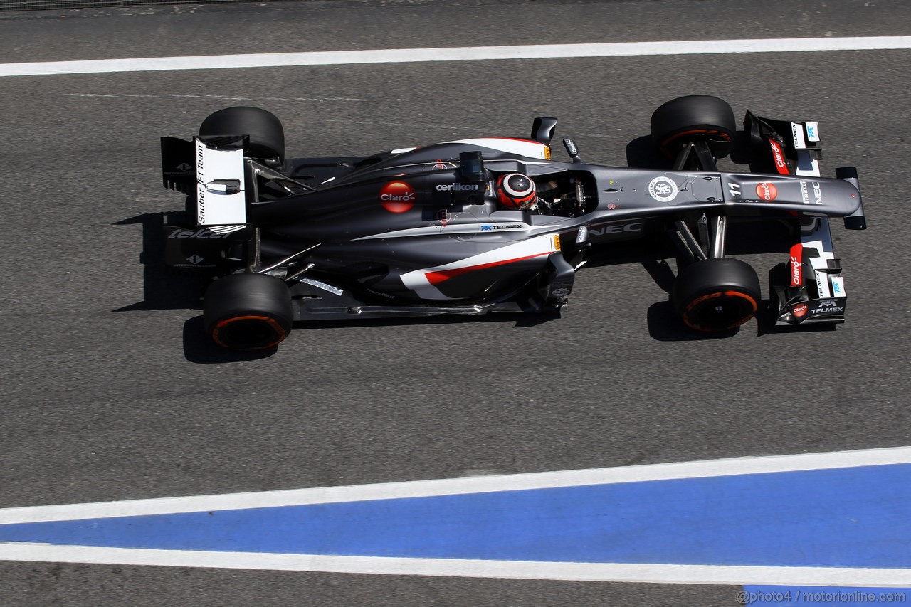 GP SPAGNA, 10.05.2013- Prove Libere 2, Nico Hulkenberg (GER) Sauber F1 Team C32 