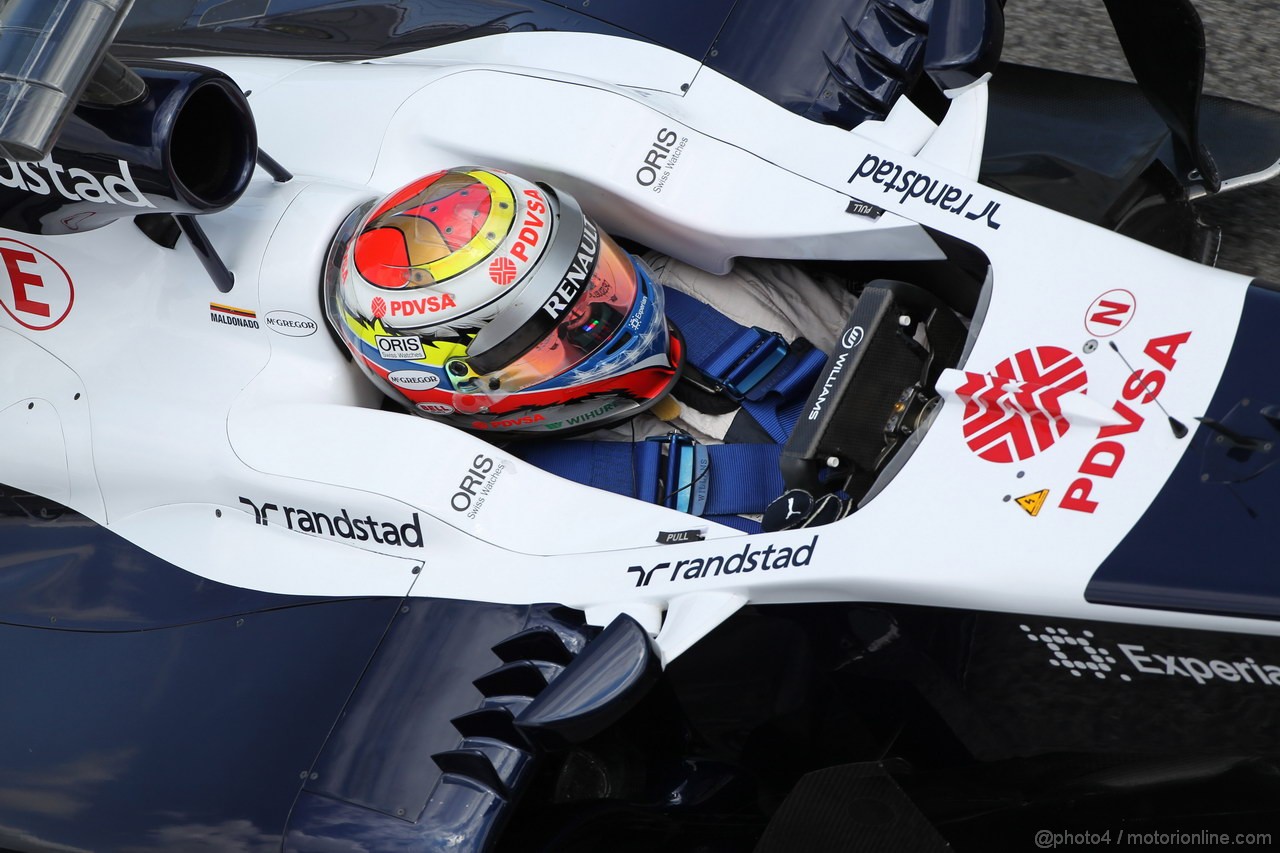 GP SPAGNA, 10.05.2013- Prove Libere 2, Pastor Maldonado (VEN) Williams F1 Team FW35 