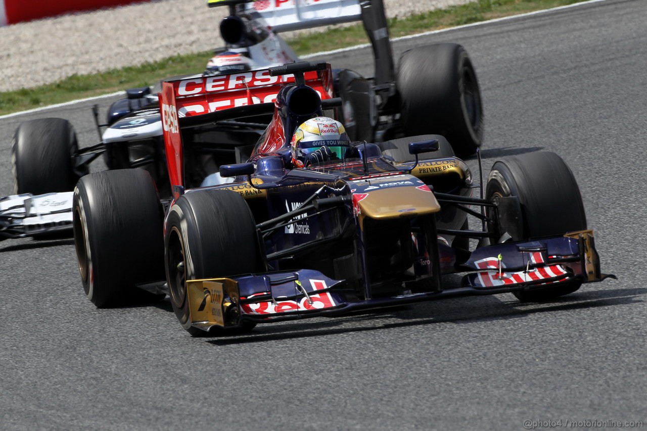 GP SPAGNA, 10.05.2013- Prove Libere 2, Jean-Eric Vergne (FRA) Scuderia Toro Rosso STR8 