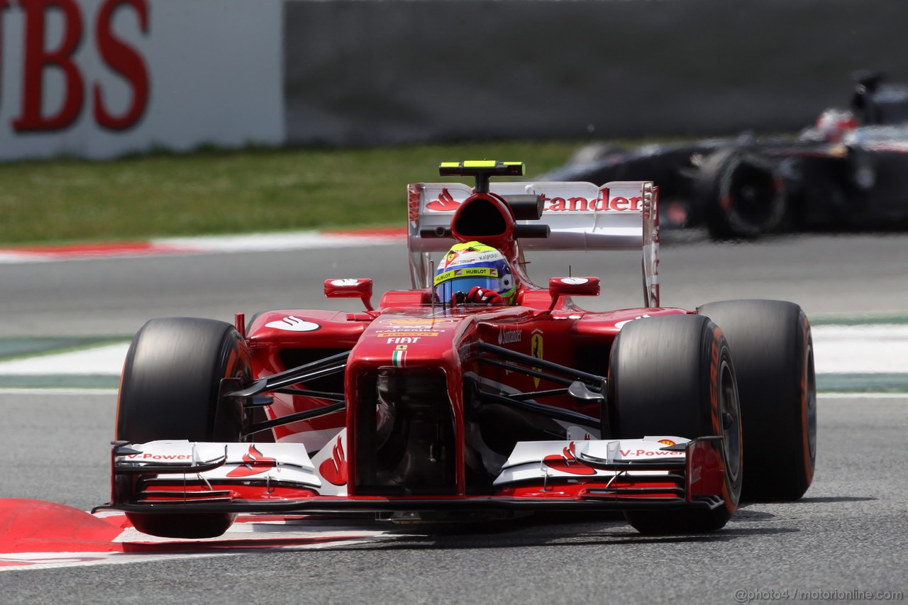 GP SPAGNA, 10.05.2013- Prove Libere 2, Felipe Massa (BRA) Ferrari F138 