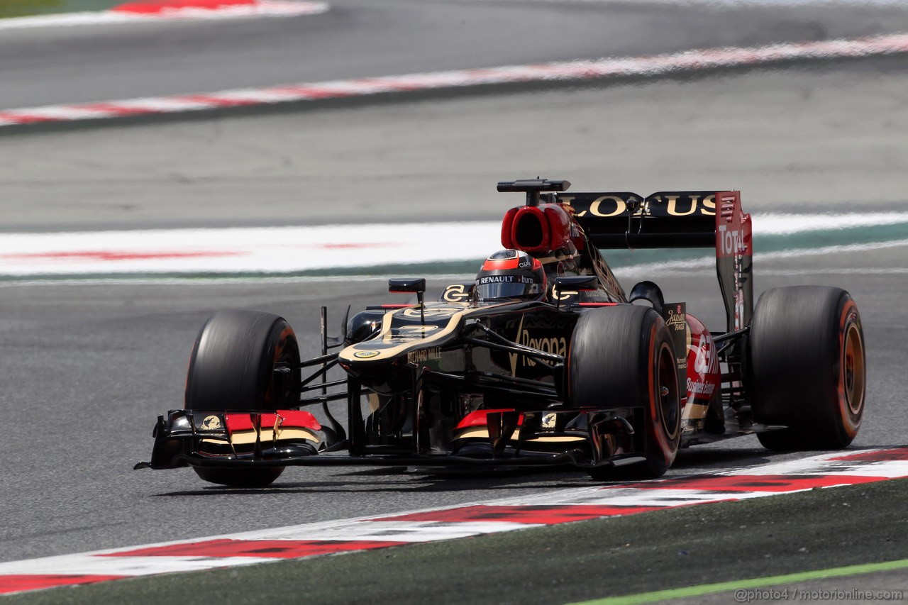 GP SPAGNA, 10.05.2013- Prove Libere 2,Kimi Raikkonen (FIN) Lotus F1 Team E21 
