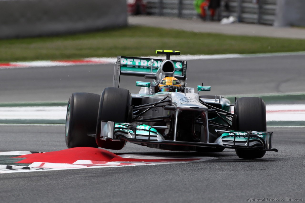 GP SPAGNA, 10.05.2013- Prove Libere 2, Lewis Hamilton (GBR) Mercedes AMG F1 W04 