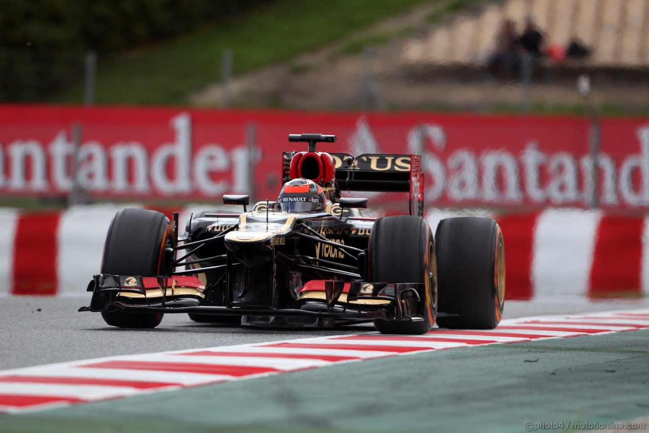 GP SPAGNA, 10.05.2013- Prove Libere 2, Kimi Raikkonen (FIN) Lotus F1 Team E21 
