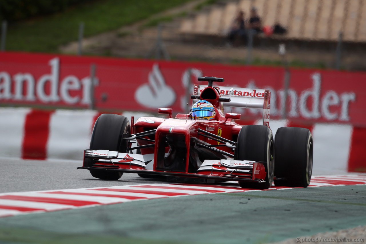 GP SPAGNA, 10.05.2013- Prove Libere 2, Fernando Alonso (ESP) Ferrari F138 