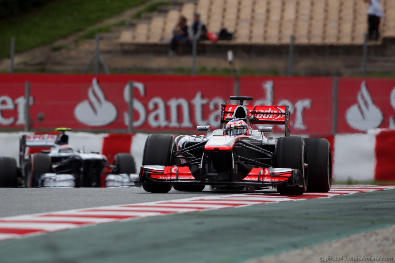 GP SPAGNA, 10.05.2013- Prove Libere 2, Jenson Button (GBR) McLaren Mercedes MP4-28 