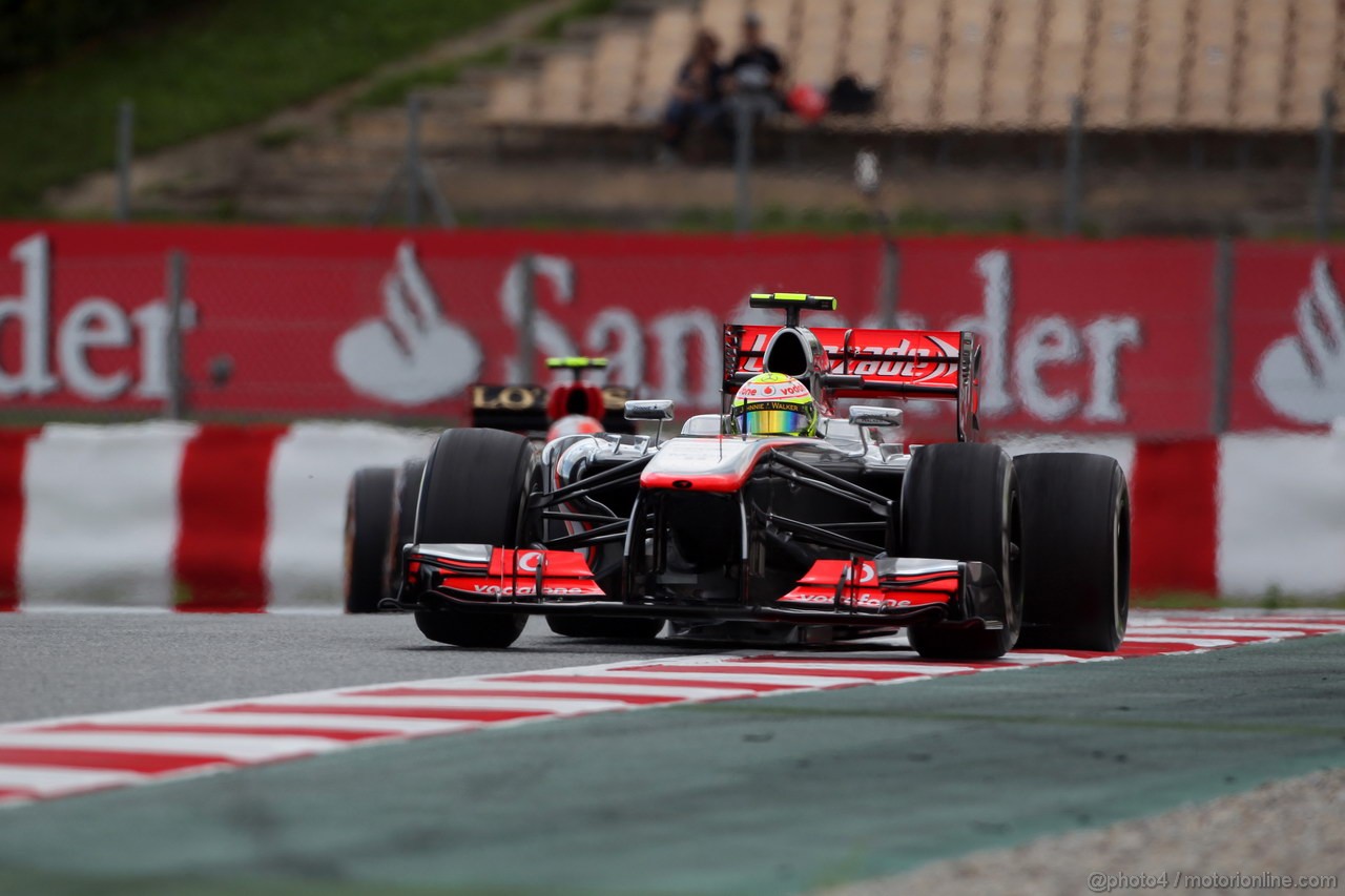 GP SPAGNA, 10.05.2013- Prove Libere 2, Sergio Perez (MEX) McLaren MP4-28 