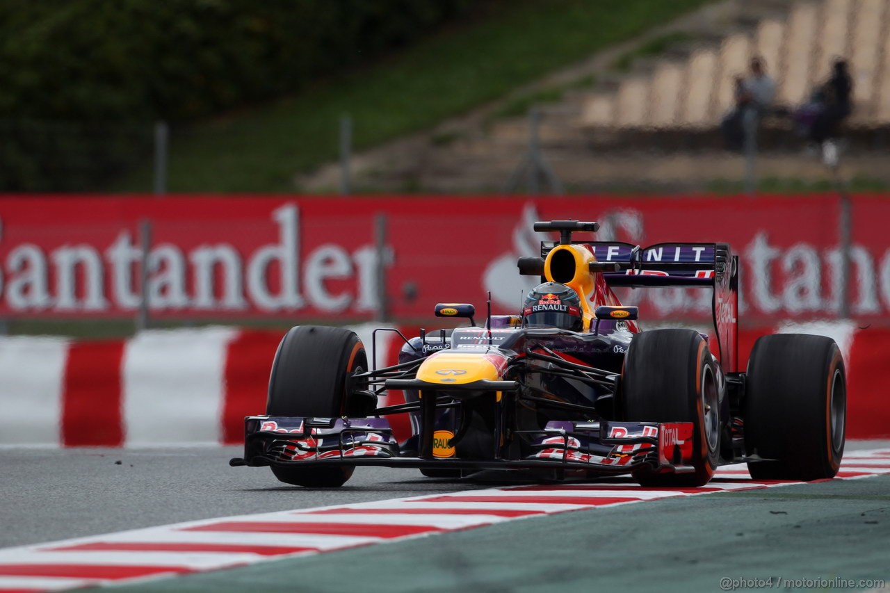 GP SPAGNA, 10.05.2013- Prove Libere 2, Sebastian Vettel (GER) Red Bull Racing RB9 