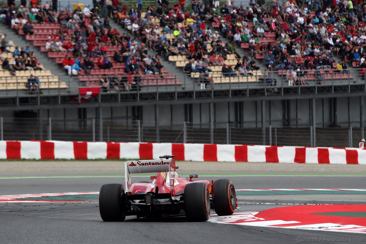 GP SPAGNA, 10.05.2013- Prove Libere 2, Fernando Alonso (ESP) Ferrari F138 