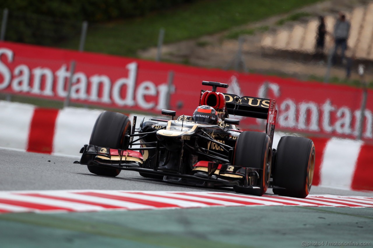 GP SPAGNA, 10.05.2013- Prove Libere 2, Kimi Raikkonen (FIN) Lotus F1 Team E21 