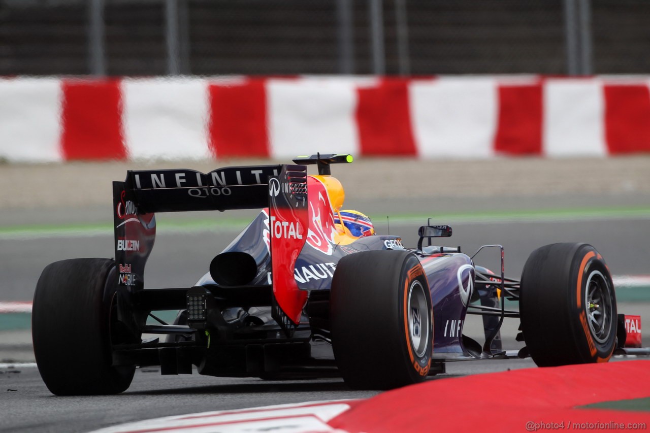 GP SPAGNA, 10.05.2013- Prove Libere 2, Mark Webber (AUS) Red Bull Racing RB9 