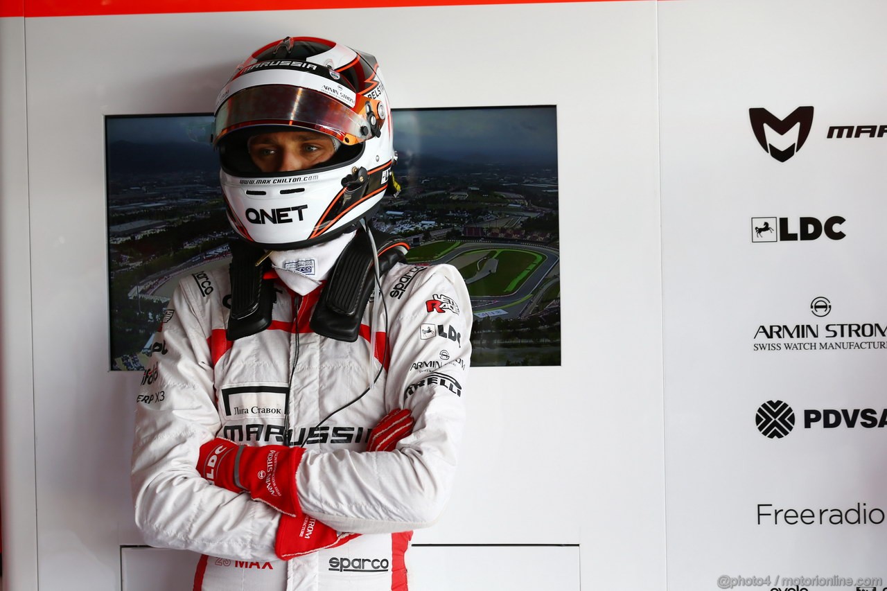 GP SPAGNA, 10.05.2013- Prove Libere 2, Max Chilton (GBR), Marussia F1 Team MR02 