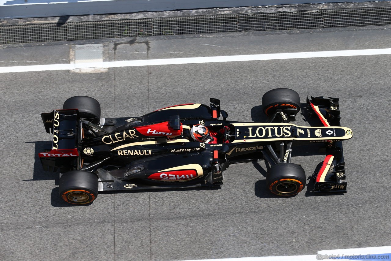 GP SPAGNA, 10.05.2013- Prove Libere 2,Kimi Raikkonen (FIN) Lotus F1 Team E21 