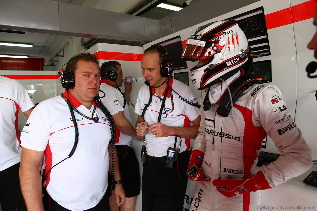GP SPAGNA, 10.05.2013- Prove Libere 2, Max Chilton (GBR), Marussia F1 Team MR02 