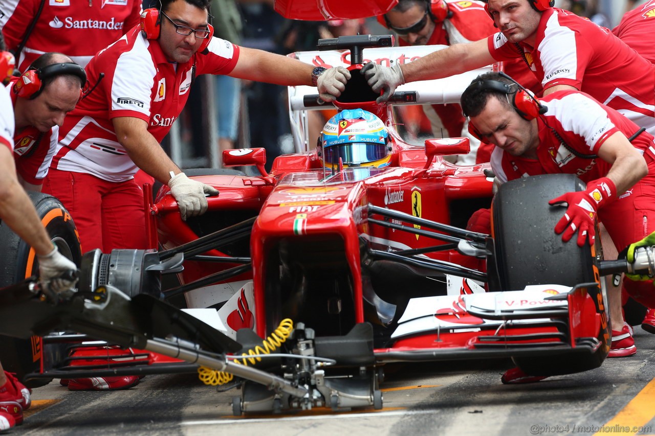 GP SPAGNA, 10.05.2013- Prove Libere 2, Fernando Alonso (ESP) Ferrari F138 