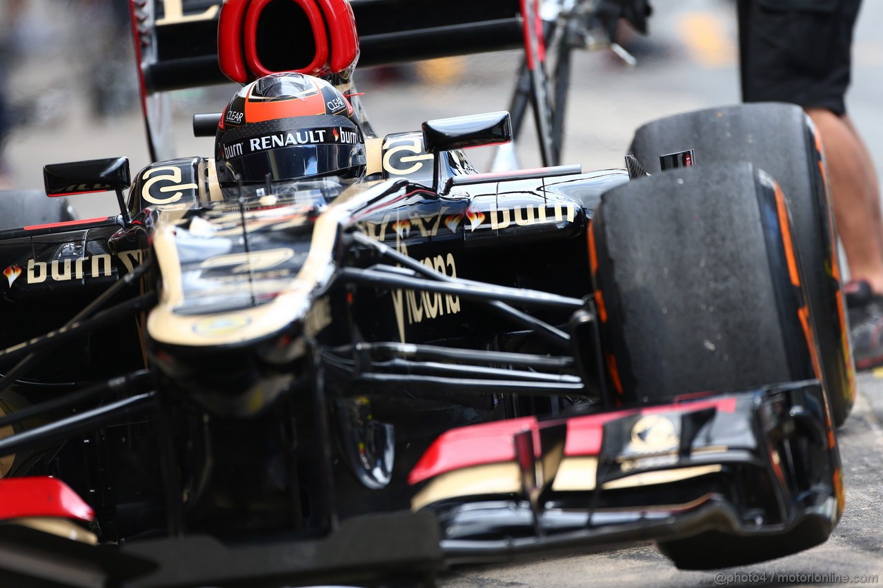 GP SPAGNA, 10.05.2013- Prove Libere 2, Kimi Raikkonen (FIN) Lotus F1 Team E21 